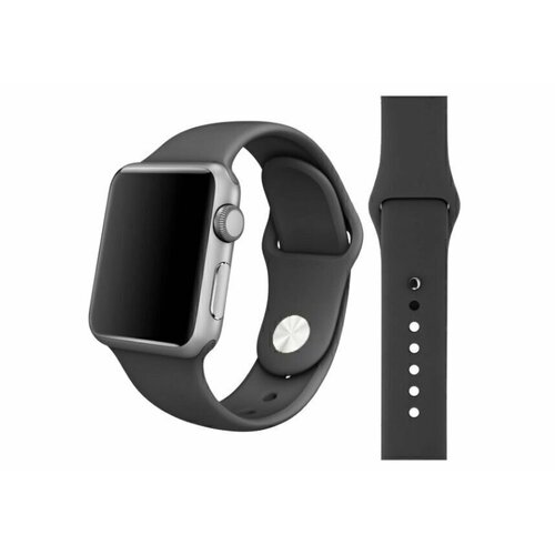 Силиконовый ремешок для Apple Watch 38mm/40mm, Черный