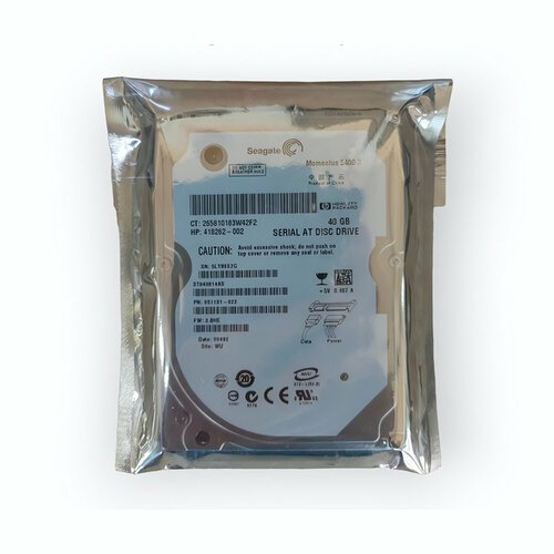 418262-002 Жесткий диск OEM 40GB 5400rpm 25 дюйма 657700₽