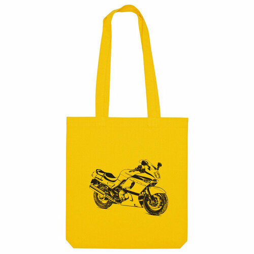 сумка мотоцикл белый Сумка шоппер Us Basic, желтый