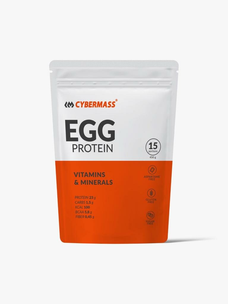 Cybermass Протеин яичный со вкусом ванили Egg Protein vanilla 450 гр.