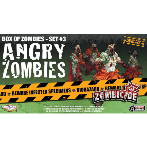 Дополнение к настольной игре Zombicide: Box of Zombies Set #3 - Angry Zombies Expansion на английском языке burning witch crippled lucifer box set 180g