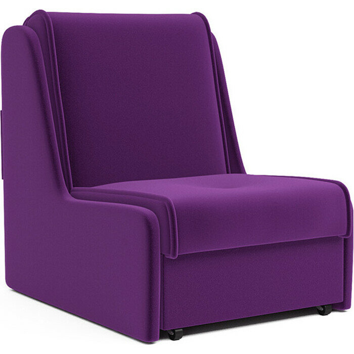 Кресло-кровать Mebel Ars Аккорд № 2 фиолет ППУ - фотография № 2