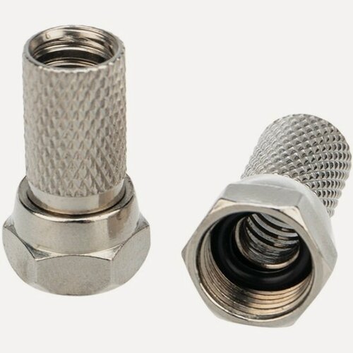 Изображение товара Разъем Proconnect "F-разъем" с резиновым уплотнителем для кабеля SAT, 5 шт./упак.