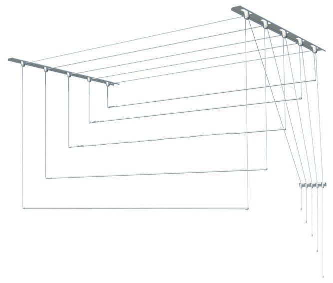 Сушилка для белья Лиана потолочная лиана Люкс 2,0 м 5 стержней