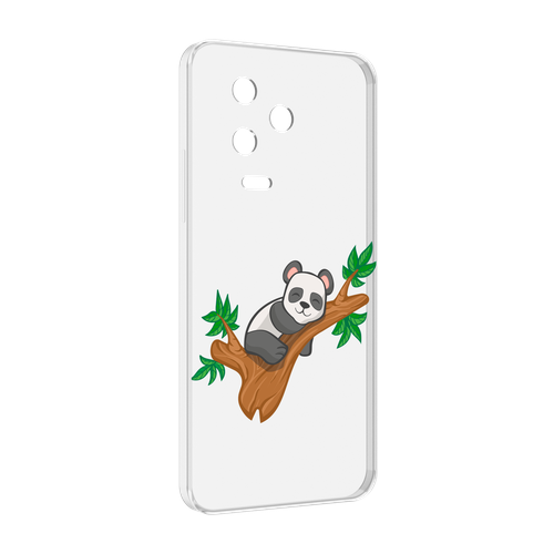 Чехол MyPads панда-на-деревце для Infinix Note 12 Pro 4G X676B задняя-панель-накладка-бампер