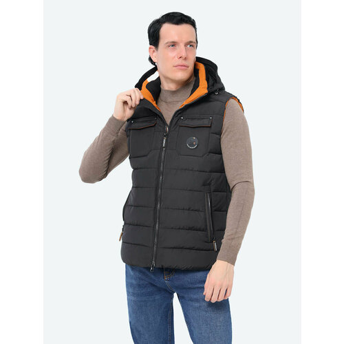 фото Жилет vitacci, размер 54, черный