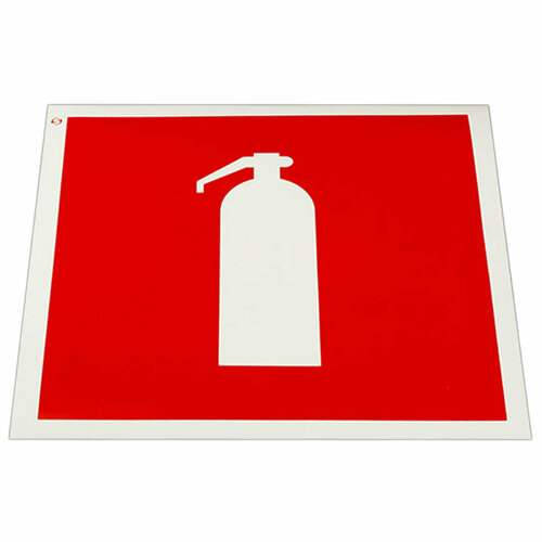 Знак пожарной безопасности «Огнетушитель», комплект 10 шт, 200×200 мм, пленка самоклеящаяся, F04