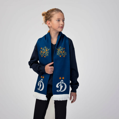 фото Шарф фк динамо москва, one size, синий