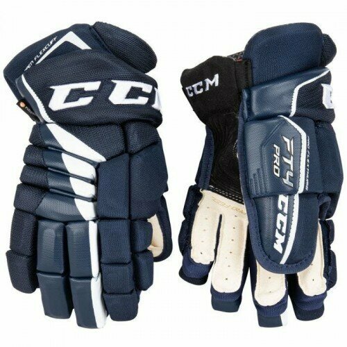 Перчатки CCM JETSPEED FT4 PRO SR, 13, NVWH коньки ccm jetspeed ft4 pro sr 07 wide