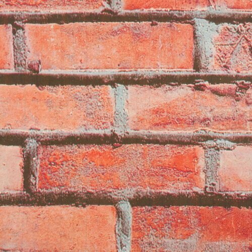 Плёнка самоклеящаяся 3973 Кирпич 045x8 м под камень цвет коричневый 1781₽