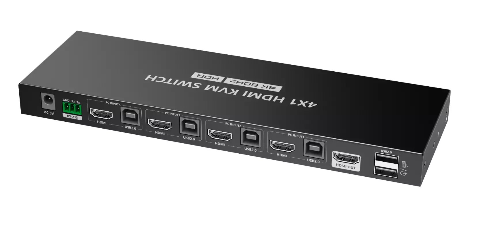 Переключатель HDMI KVM 4 в 1 4k@60Гц Lenkeng LKV441