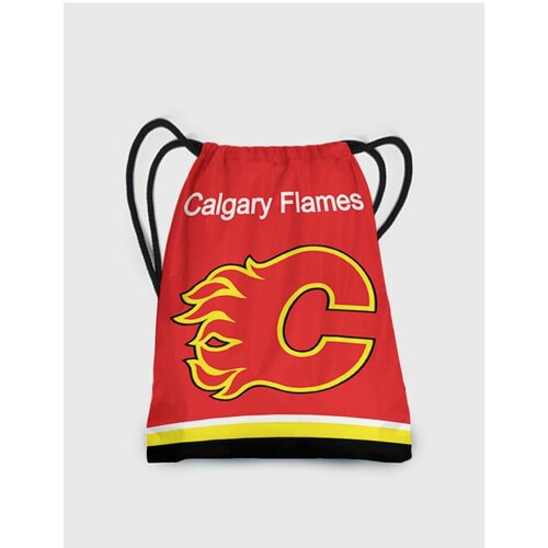 Мешок для сменной обуви хоккейный клуб НХЛ Calgary Flames - Калгари Флэймз