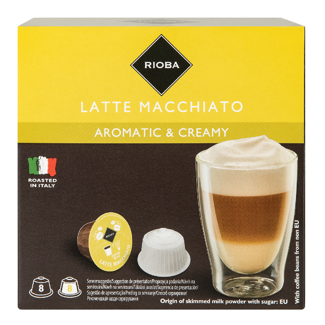 Кофе Rioba Dolce Gusto Latte Macchiato в капсулах 12 г х 16 шт