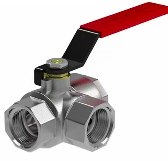 фото Кран шаровый Royal Thermo Optimal RTO 07.043 трехходовой тип T 1/2"