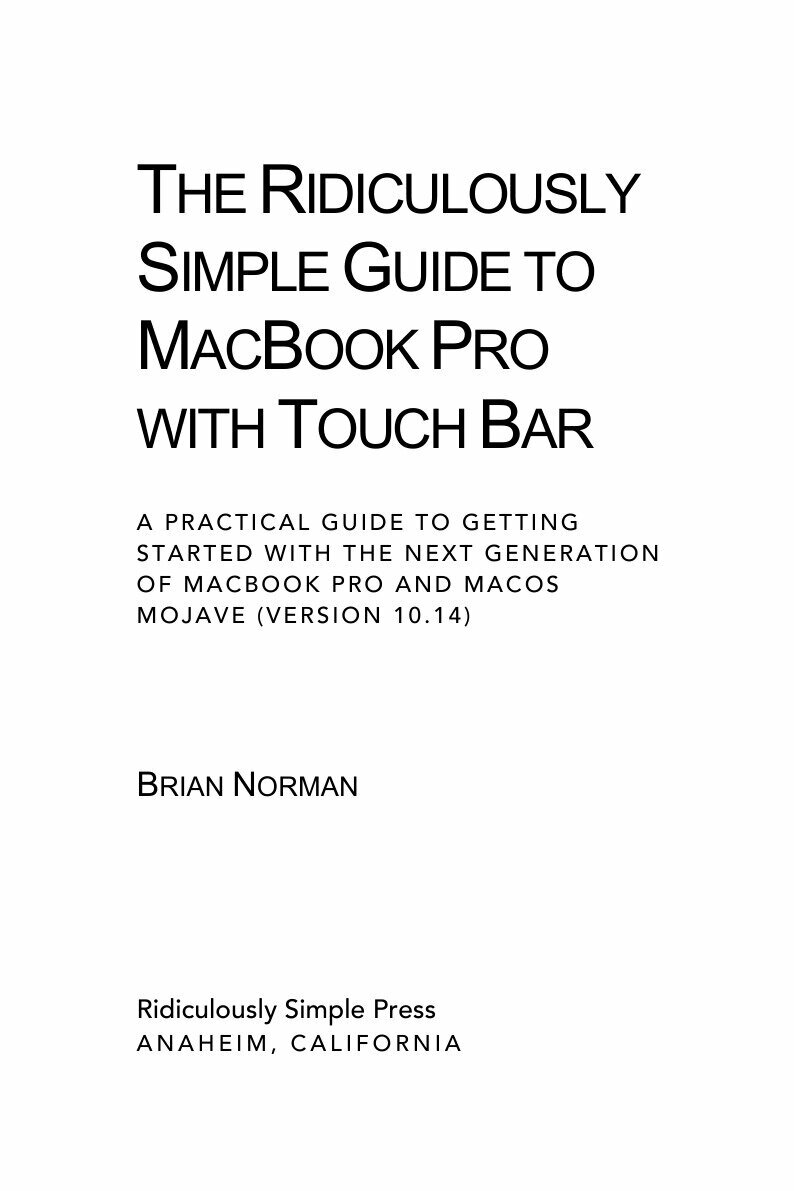 The Ridiculously Simple Guide to MacBook Pro With Touch Bar - фото №3