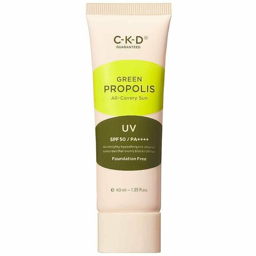 Солнцезащитный тонирующий крем CKD Green Propolis All-Covery Sun SPF50+ PA++++