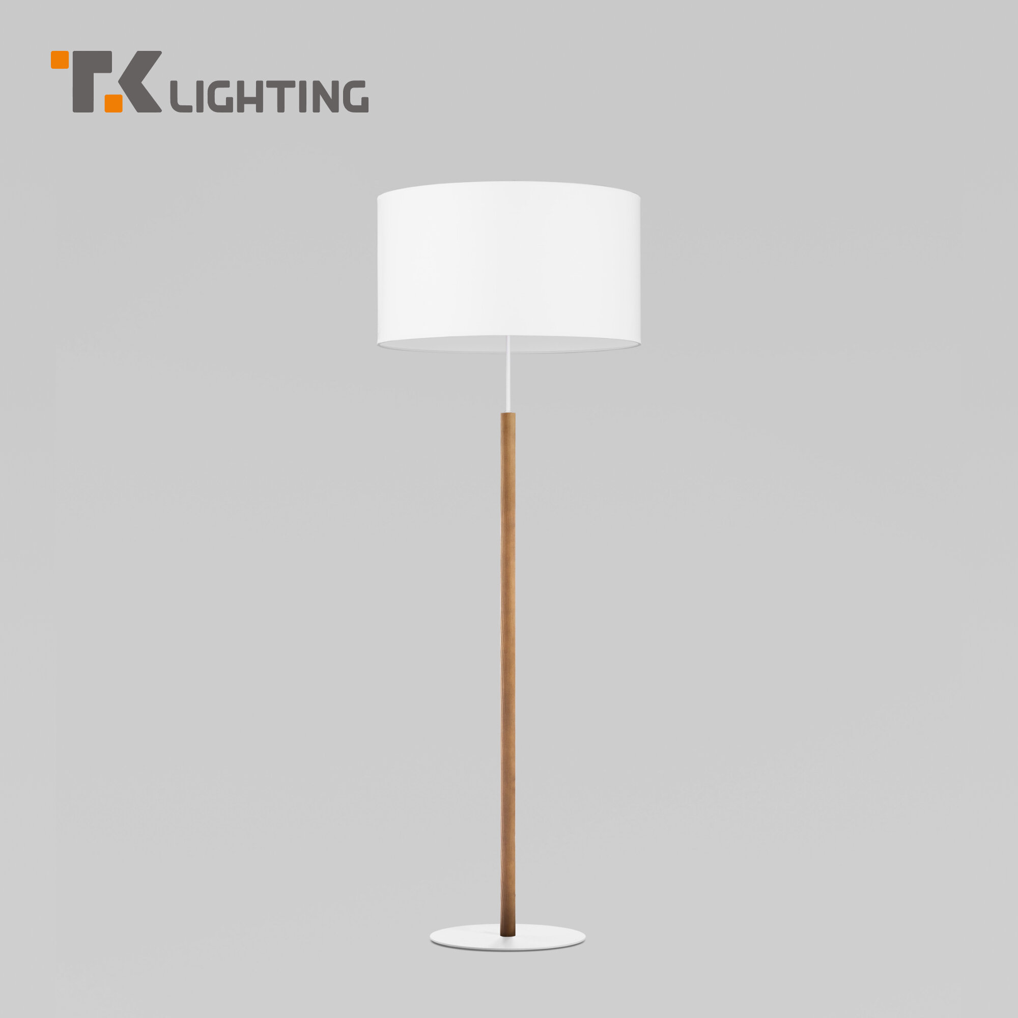 Торшер / Напольный светильник TK Lighting 5216 Deva White, цвет белый / светлое дерево