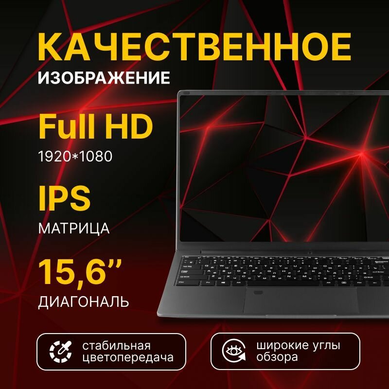 Ноутбук Echips Next 15.6" 1920x1080 IPS Intel Celeron N5095 12GB RAM SSD 512GB Win 11 Home