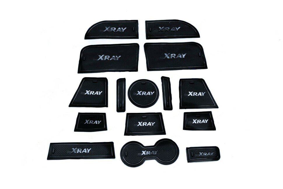 фото Коврики силиконовые панели приборов Lada XRAY Черный