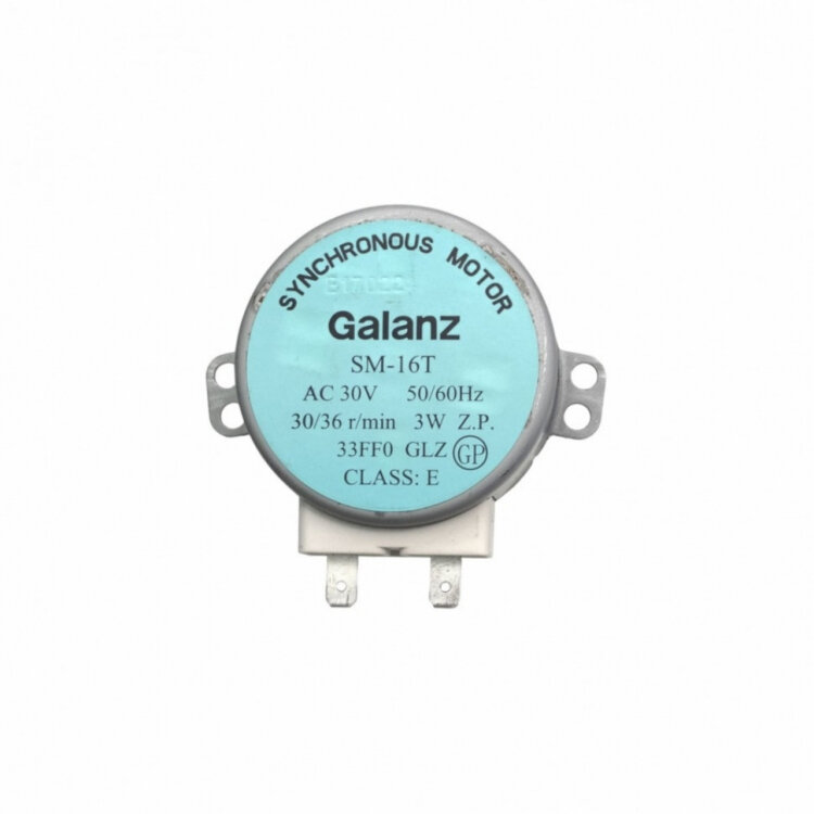 Моторчик (двигатель вращения) тарелки микроволновки LG, Samsung, Bosch, Daewoo, 3W, 30/36 об/мин, SM-16T, Д030