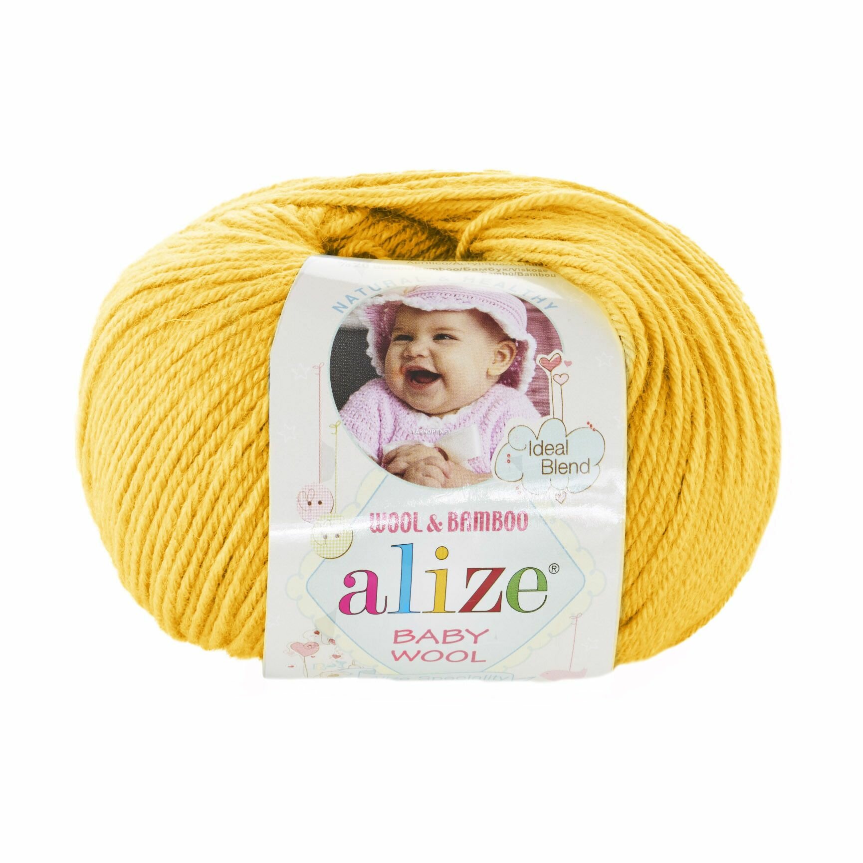 Пряжа Alize Baby Wool Ализе Бэби вул, 548, 40% шерсть, 20% бамбук, 40% акрил, 50 г, 175 м, 1 моток.