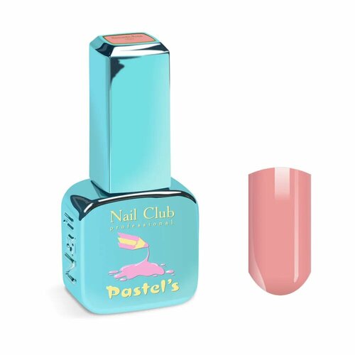 Nail Club professional Эмалевый гель-лак для ногтей с липким слоем PASTEL'S 1007 Romantic Rose 13 мл