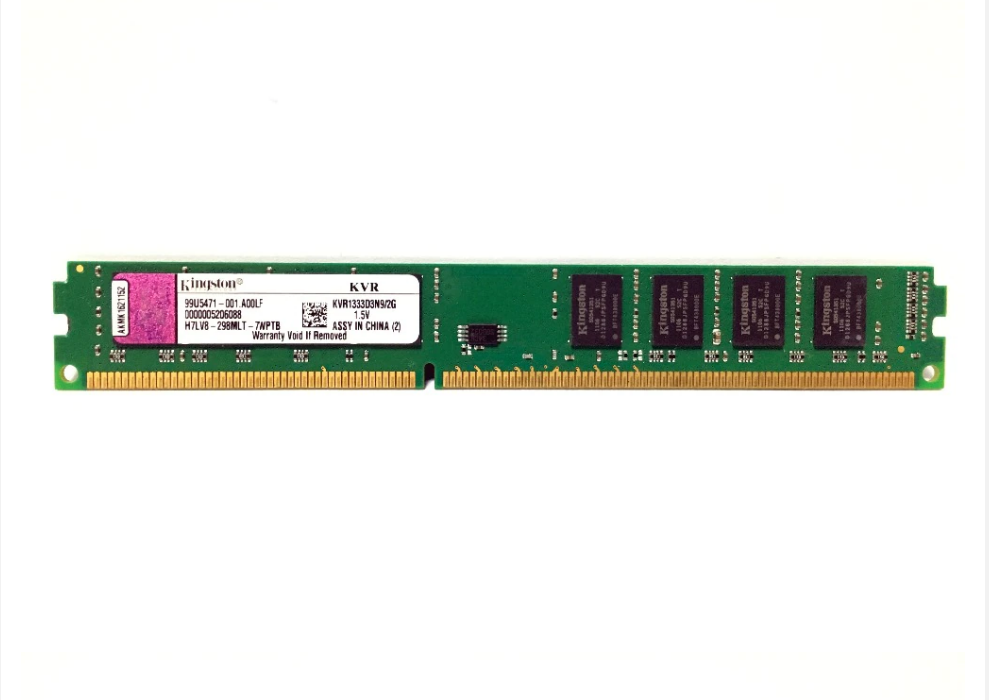 Память оперативная DDR3 2Gb PC10600 1333Mhz Kingston