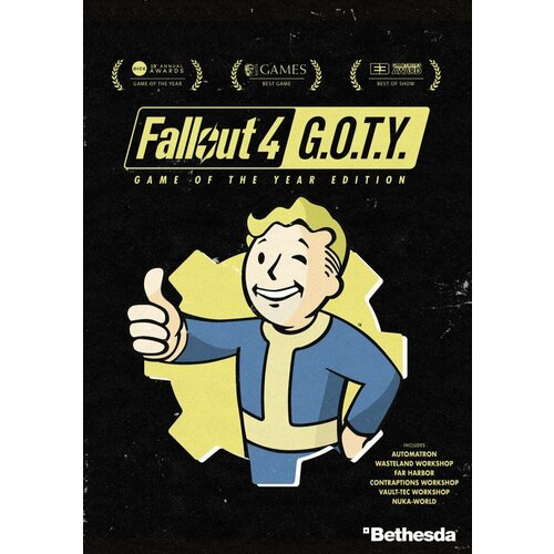 Игра Fallout 4 Game of the Year Edition для ПК, активация в Steam, цифровой код