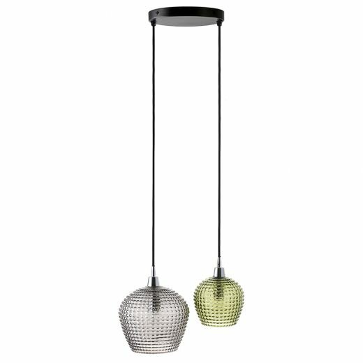 фото Подвесной каскадный светильник Aurora, 40см, зеленый/серый от Bergenson Bjorn