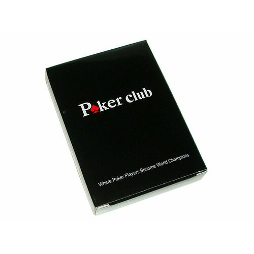 Карты для покера Poker club карты игральные poker club синие из пластика с картой для подрезки