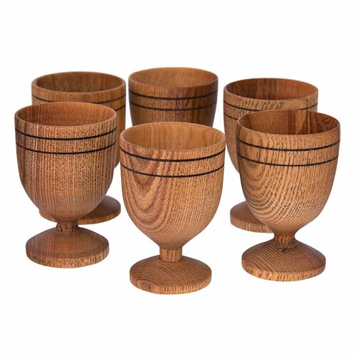 Набор рюмок из дерева Скумпия 6 штук 40 мл 3560₽