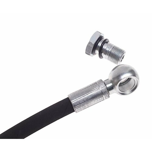 Полюс-альфа 65115-3408020-50 Шланг КАМАЗ ГУР высокого давления L=343мм (гайка-штуцер/болт М18хМ18) полюс-альфа