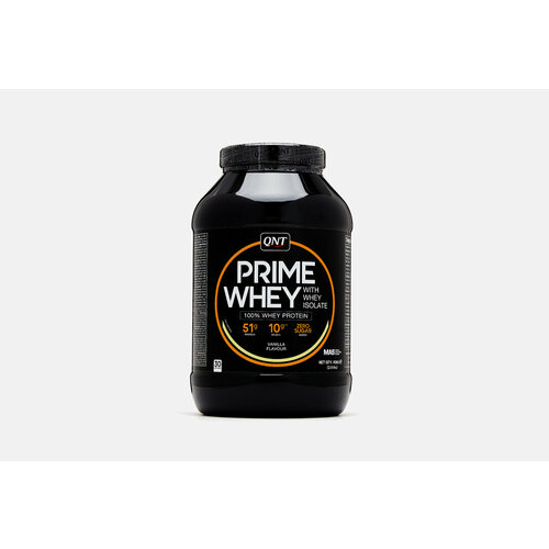 Протеин с ванильным вкусом QNT, PRIME WHEY 908мл протеин со вкусом бельгийского шоколада qnt prime whey 907 г