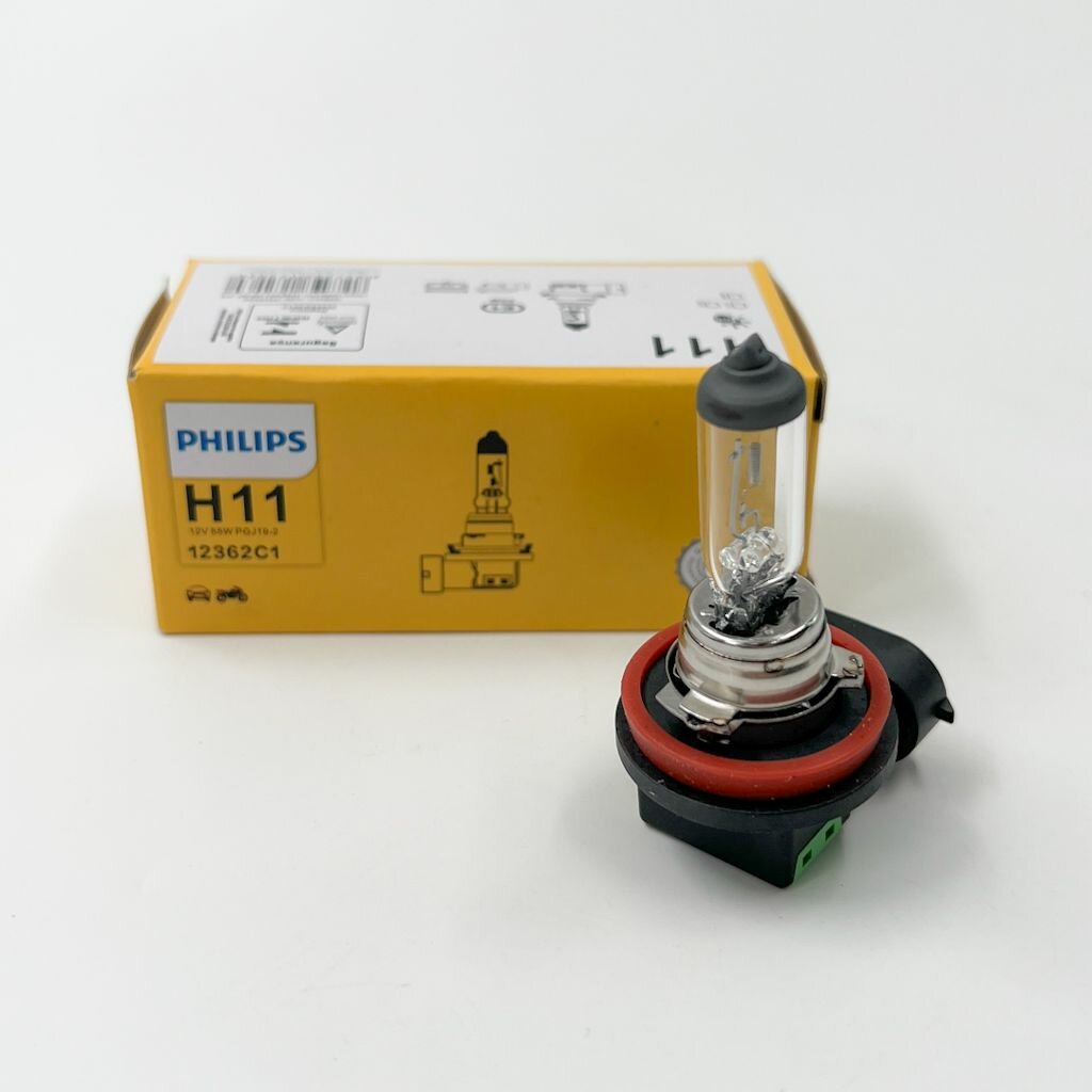 фото Лампа автомобильная галогенная PHILIPS H11 12V 55W 12362C1