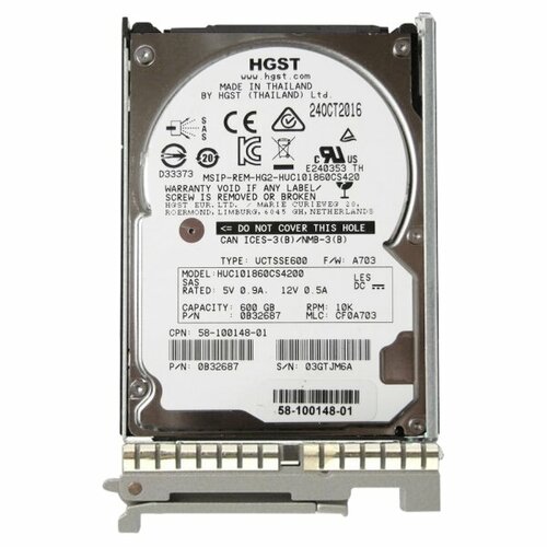 Жесткий Диск Cisco 58-100148-01 600Gb SAS 2,5 HDD