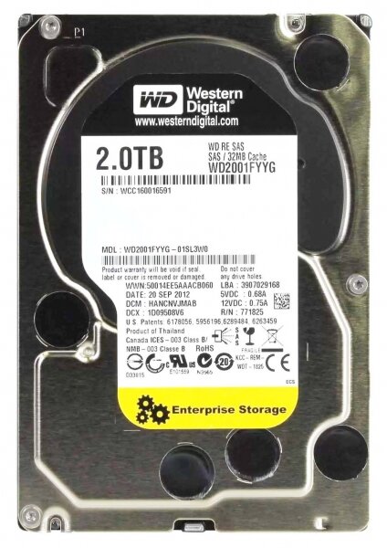 Жесткий диск Western Digital WD2001FYYG 2Tb SAS 3,5" HDD