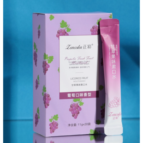 Набор ополаскивателей для рта в стиках со вкусом винограда , 20шт по 11 мл
