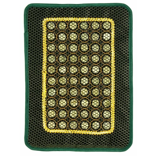 HANAI Коврик прямоугольный со вставками из нефрита