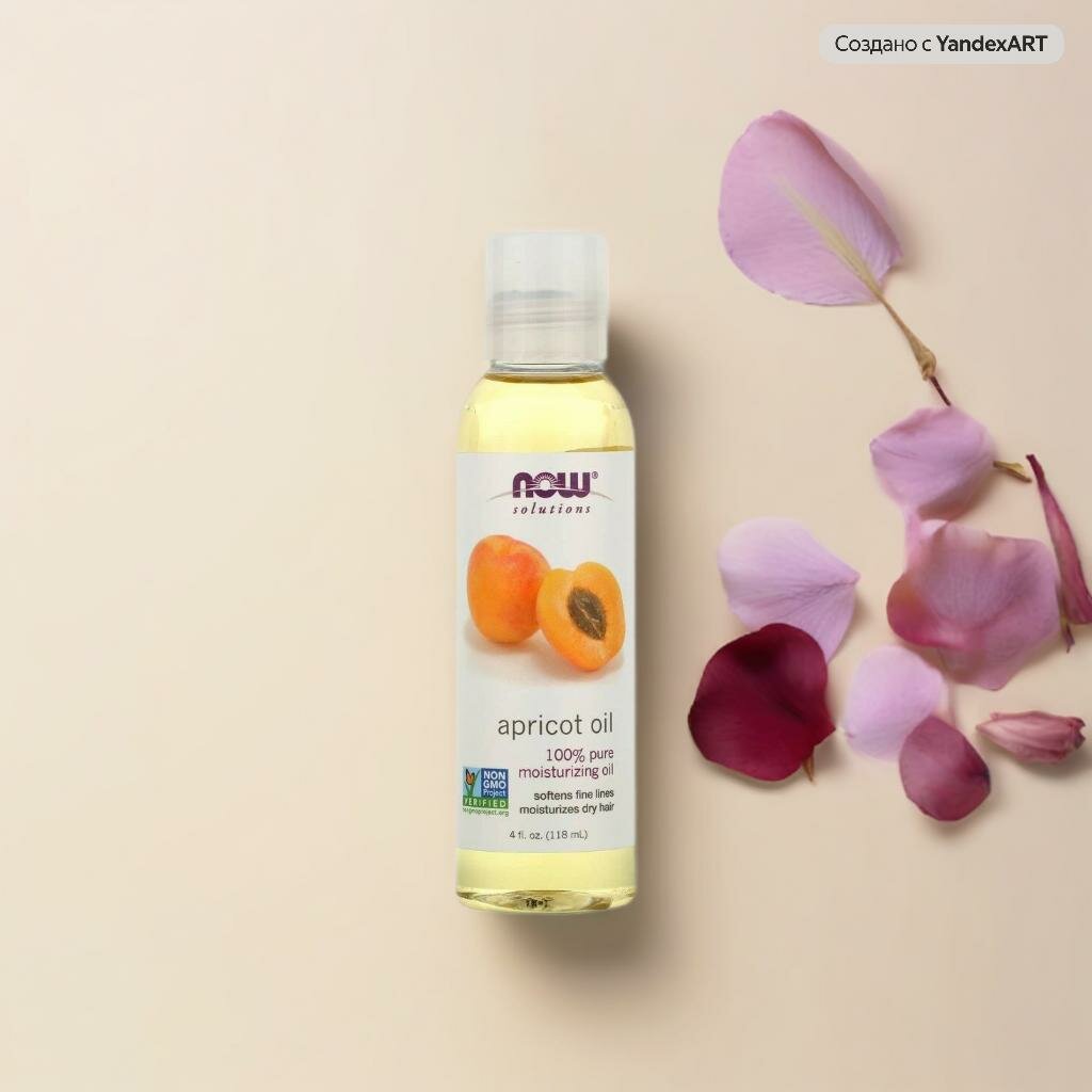 NOW Foods, Solutions, Абрикосовое масло, 118 мл