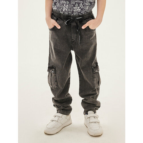 Джинсы L'addobbo, размер 128, серый джинсы mexx размер 128 серый