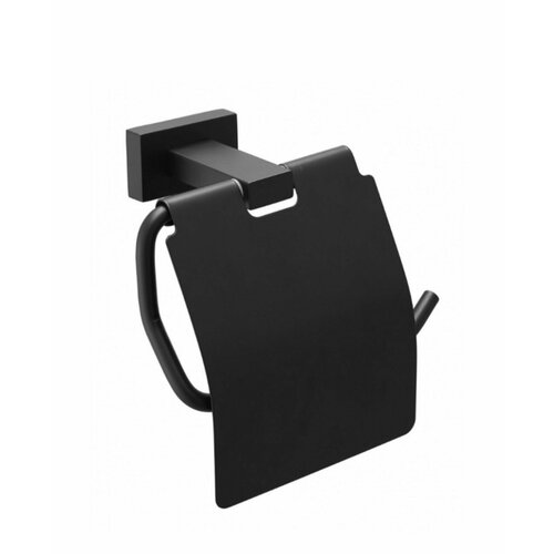 Держатель для туалетной бумаги из нерж стали с крышкой ViEiR 5009C Черный 1900₽