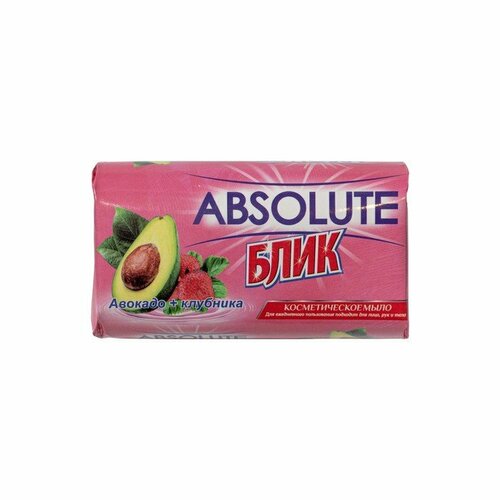 Мыло туалетное Блик Авокадо клубника 140 г комплект из 12 шт 2614₽