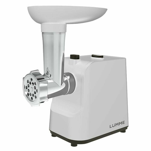 Мясорубка электрическая LUMME LU-MG2111A с насадками 2400Вт белый жемчуг 407600₽