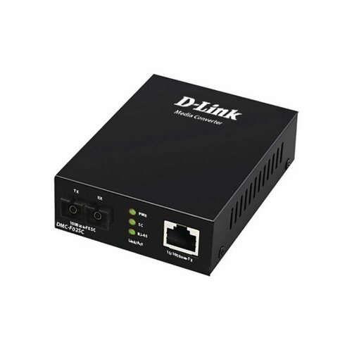 Конвертер D-Link DMC-F02SC, Fast Ethernet Twisted-pair to Fast Ethernet Multi-mode Fiber (2km, SC) Media Converter Module (DMC-F02SC/B1A) конвертер d link dmc 810sc b9a