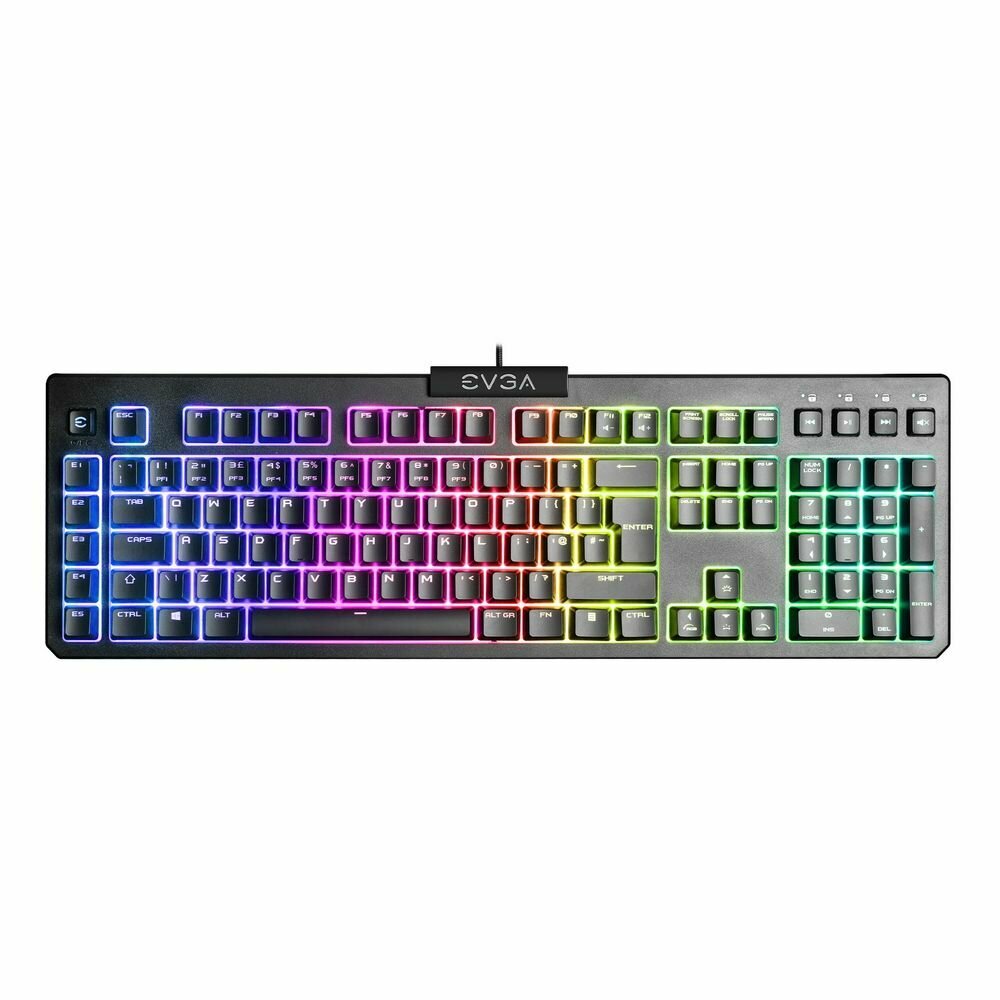 Клавиатура EVGA Z12 834-W0-12RU-KR RGB Color, Membrane, RU