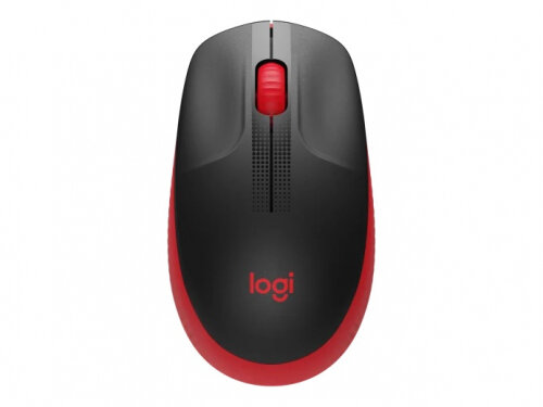 Мышь Logitech M190 черный/красный (910-005915)