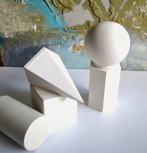 Изображение товара Набор геометрических фигур. Шар гипсовый