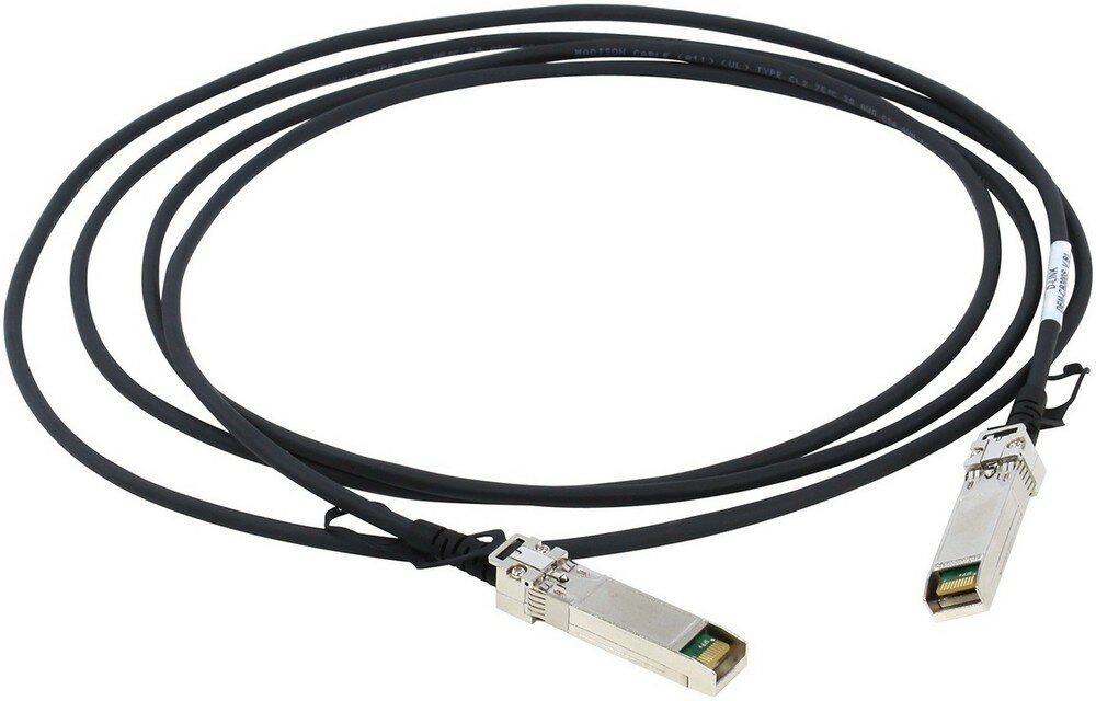 Кабель Fibertrade FT-SFP28-CabP-AWG26-2 Кабель DAC Copper cable, 25G, SFP28 -to- SFP28, 26AWG витая пара, 2M