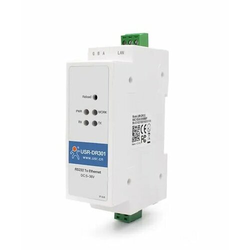 Преобразователь интерфейсов RS232-Ethernet USR DR301