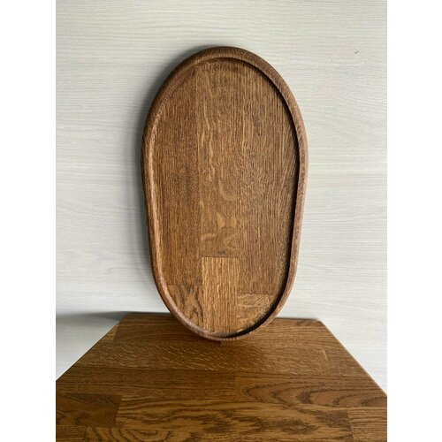 Поднос 40 см 20 см прямоугольная , материал дуб